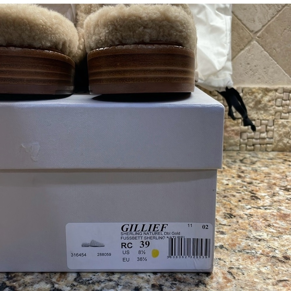 ROBERT CLERGERIE PARIS, GILLIEF, SHEARLING MULES, SIZE US 8.5, EU 38.5 - Picture 11 of 11